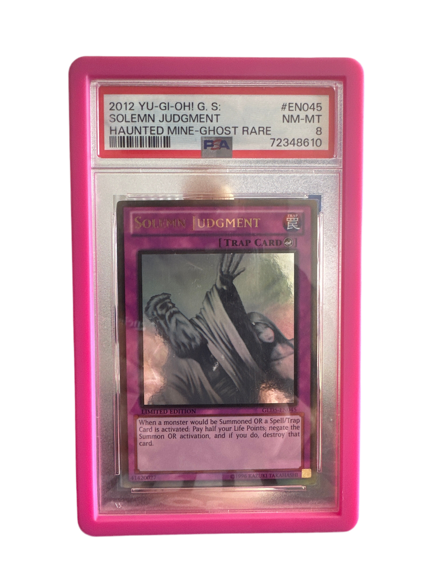 PSA 8 2012 Solemn Judgement Ghost Rare GLD5-EN045