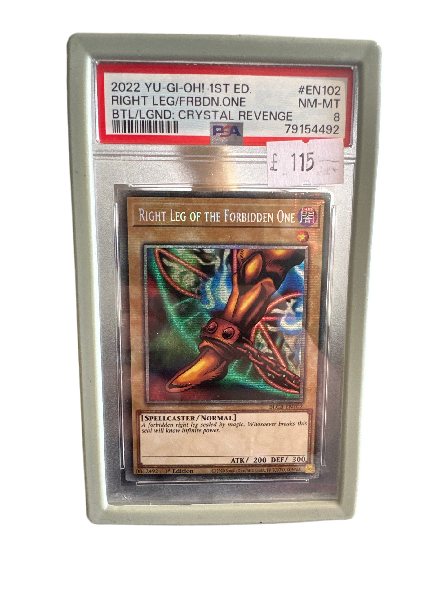 PSA 8 Right Leg Of The Forbidden One Starlight Rare BLCR-EN102