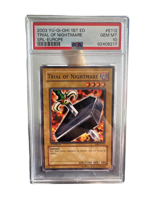 PSA 10 Spell Ruler 1st Ed Trial of Nightmare MRL-E112