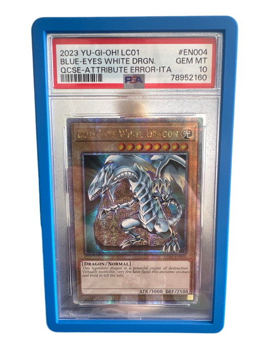 PSA 10 Blue Eyes White Dragon Quarter Century Rare LC01-EN004