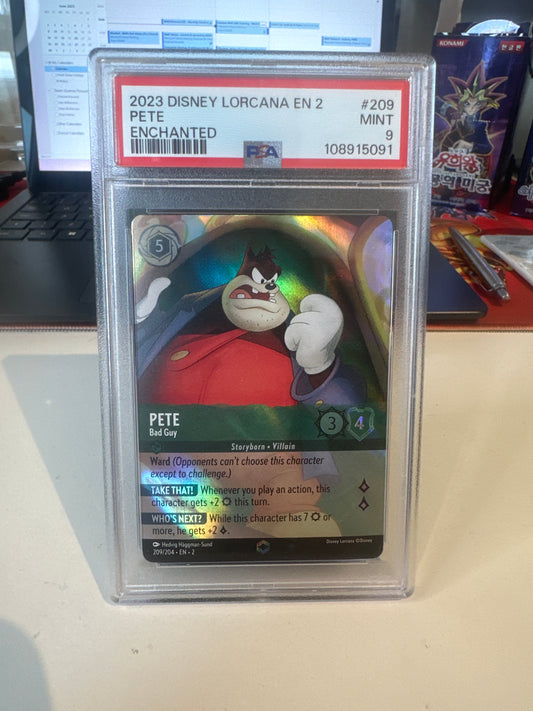 PSA 9 Pete - Disney Lorcana 209/204