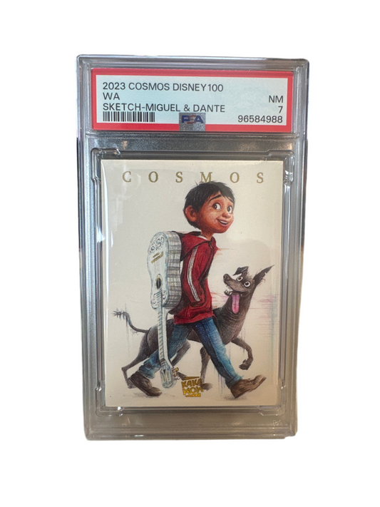 PSA 7 2023 1/1 Sketch Miguel & Dante Cosmos Disney
