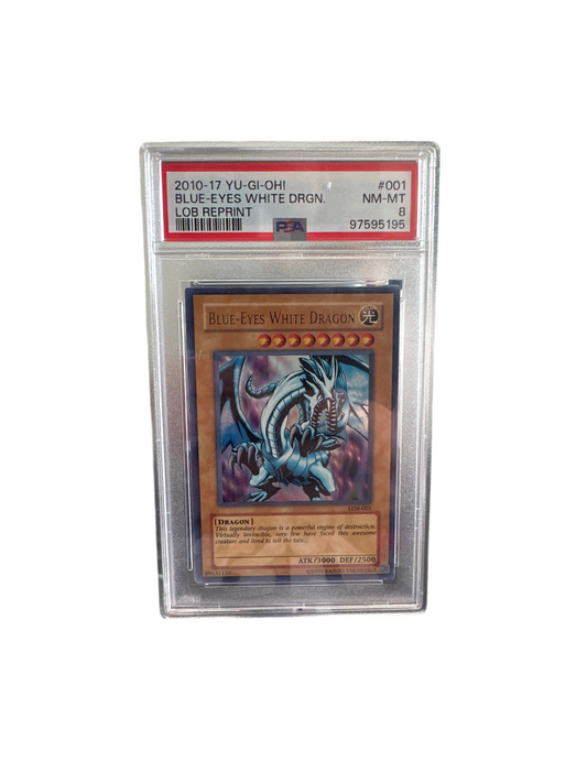 PSA 8 (2010) Blue Eyes White Dragon LOB-001