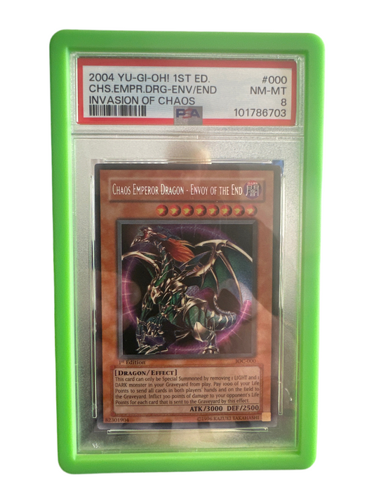 PSA 8 1st Ed Chaos Emperor Dragon IOC-000