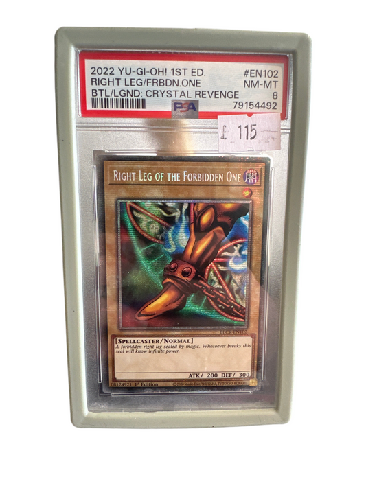PSA 8 Right Leg Of The Forbidden One Starlight Rare BLCR-EN102