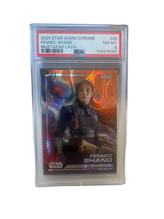 PSA 8 Fennec Shand Star Wars Chrome 07/10